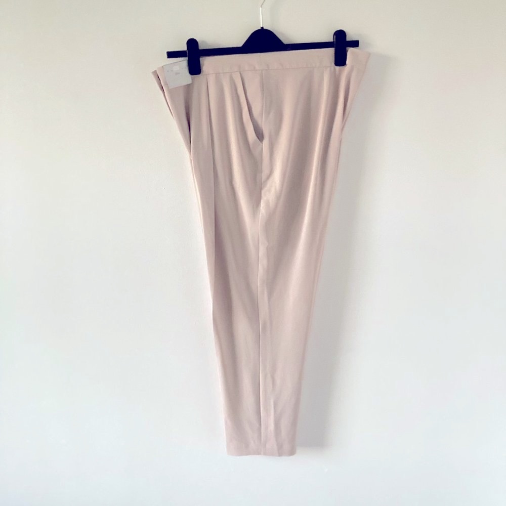 BNWT F&F Womens light Beige Dusky Pink Trousers Spring, Summer UK SIZE 16 - Picture 3 of 14
